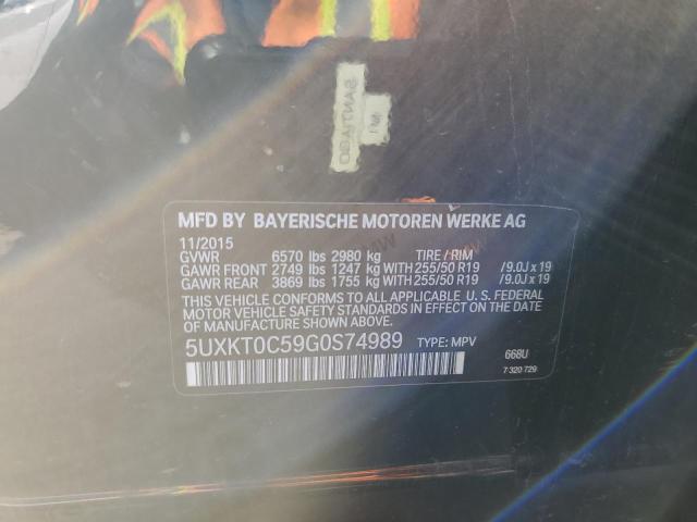 5UXKT0C59G0S74989 BMW X5