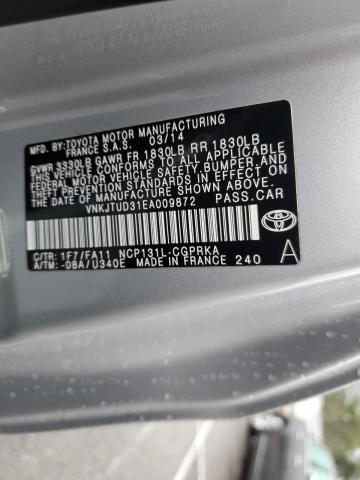 VNKJTUD31EA009872 Toyota 1nz-fe