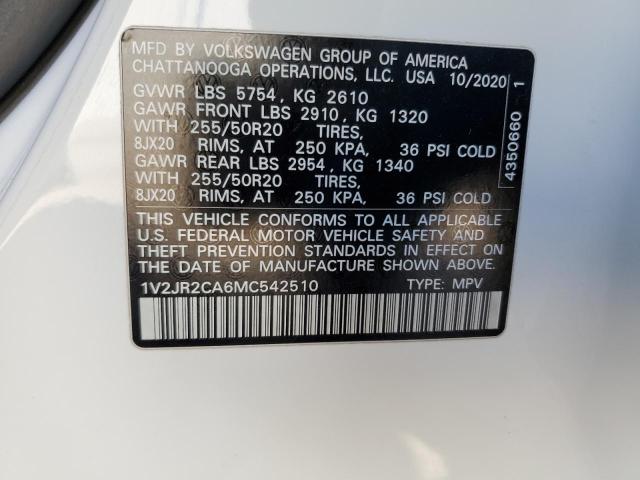 1V2JR2CA6MC542510 Volkswagen 3.6 fsi
