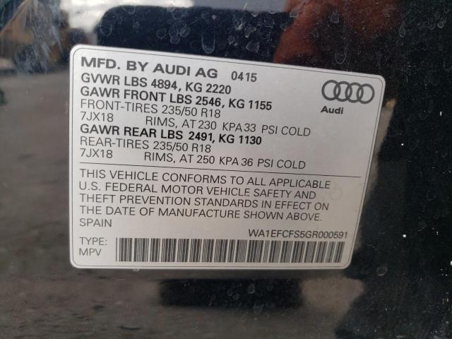 WA1EFCFS5GR000591 Audi Q3 PREMIUM