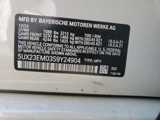 5UX23EM03S9Y24904 BMW X7 XDRIVE4