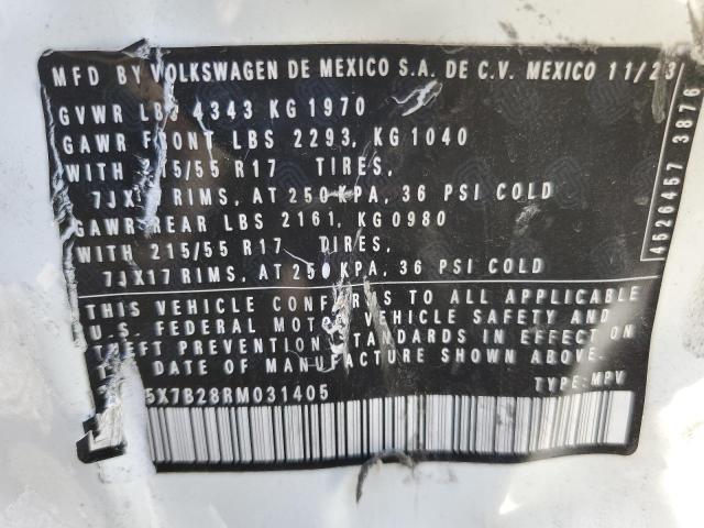 2024 VOLKSWAGEN TAOS S 3VV5X7B28RM031405  47082595