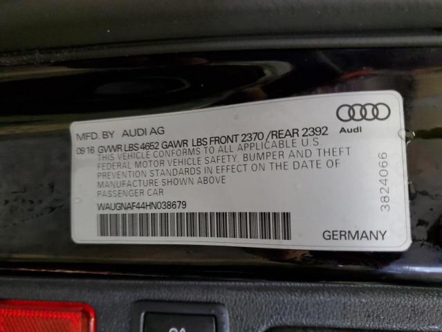 WAUGNAF44HN038679 Audi 2017