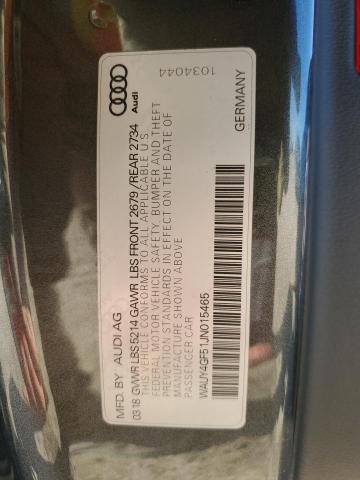 WAUY4GF51JN015465 Audi S5 PREMIUM