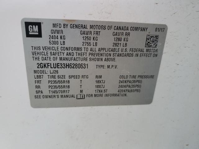 2GKFLUE33H6280631 GMC TERRAIN SL