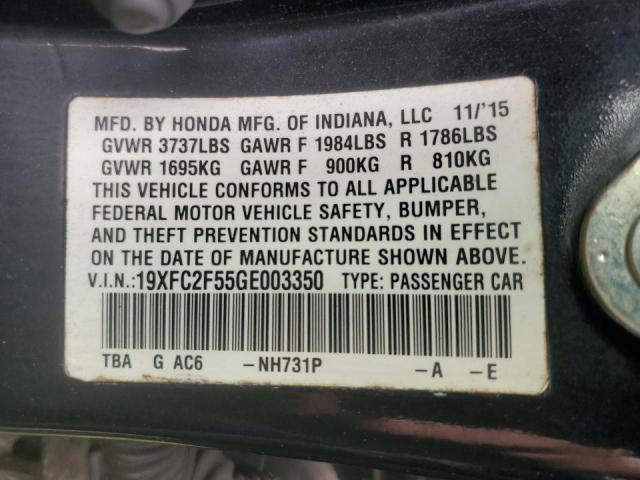 19XFC2F55GE003350 Honda k20c2