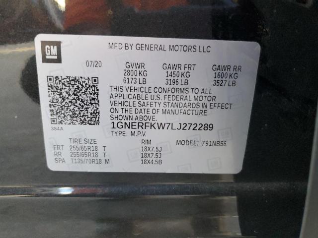 1GNERFKW7LJ272289 Chevrolet TRAVERSE L
