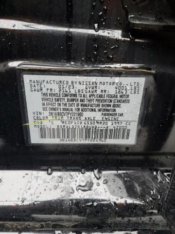 3N1AB8CV7PY221960 Nissan SENTRA SV