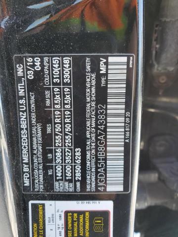4JGDA5HB8GA743832 Mercedes-Benz m276