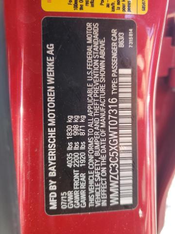 WMWZC3C5XGWT07316 Mini COOPER S C
