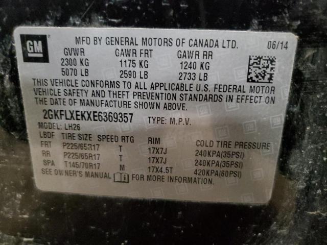 2GKFLXEKXE6369357 GMC Terrain Slt