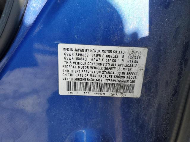 JHMGK5H83HS011489 Honda FIT EX