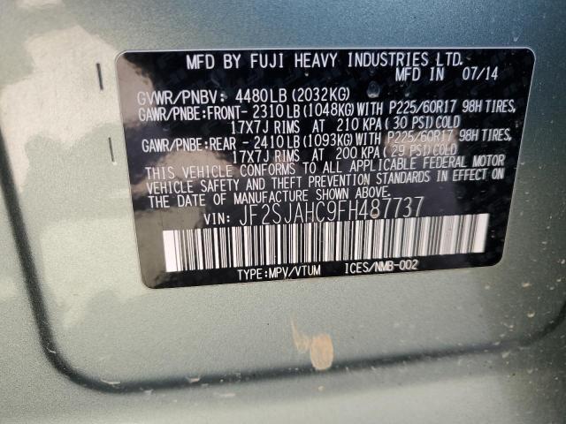 JF2SJAHC9FH487737 Subaru Forester 2.5i Limited