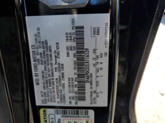 3FA6P0CD2LR116539 Ford FUSION SEL