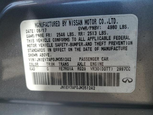 JN1EV7AP0JM351242 Infiniti Q50 LUXE