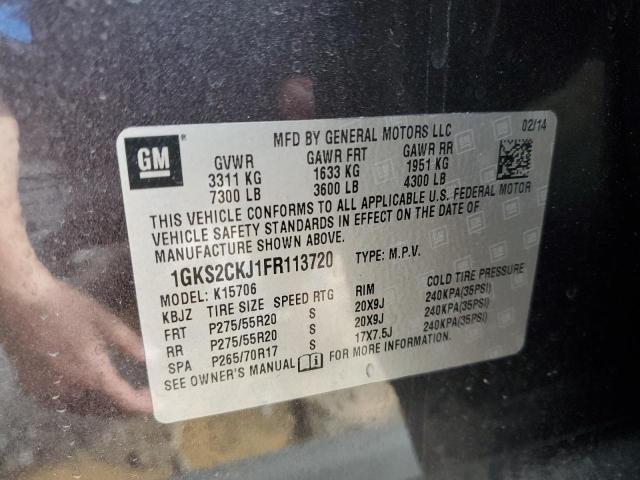 1GKS2CKJ1FR113720 GMC YUKON DENALI