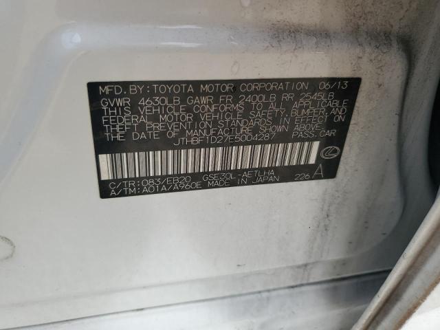 JTHBF1D27E5004287 Lexus IS 250