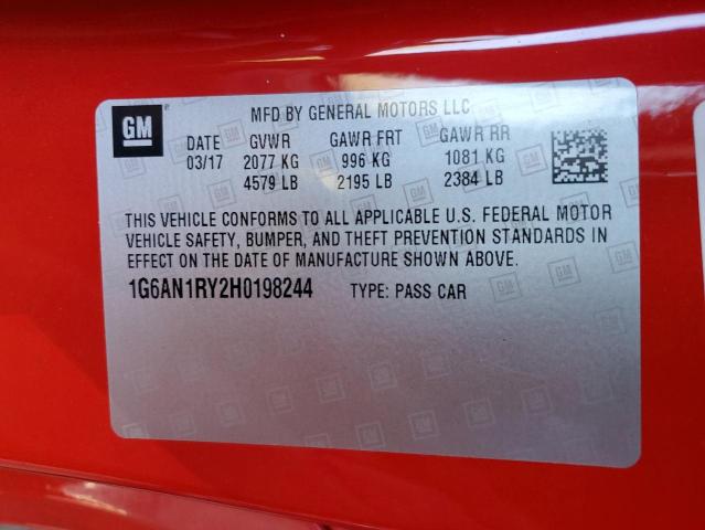 1G6AN1RY2H0198244 Cadillac ATS-V