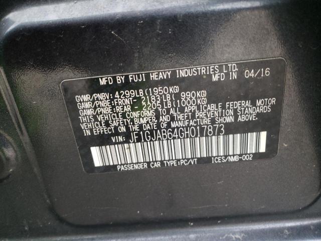 JF1GJAB64GH017873 Subaru Impreza Premium