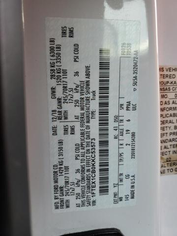 1FTEX1CB0KKC53573 Ford F150 Super Cab