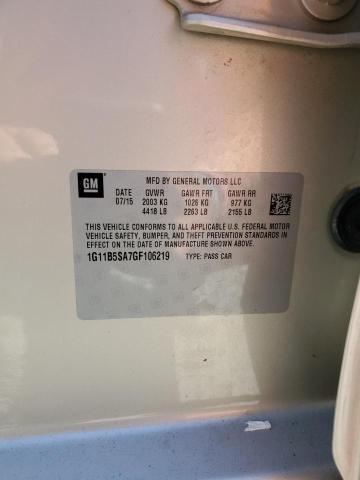 1G11B5SA7GF106219 Chevrolet Malibu Limited Ls