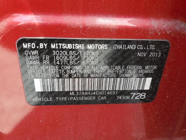ML32A4HJ4EH014697 Mitsubishi MIRAGE ES
