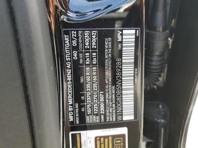 W1N0G8DB5NV389288 Mercedes-Benz GLC 300