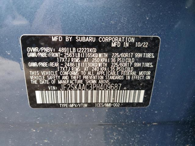 JF2SKAAC3PH409687 Subaru Forester