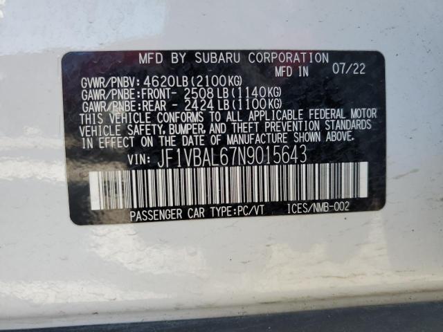 JF1VBAL67N9015643 Subaru Wrx Limited