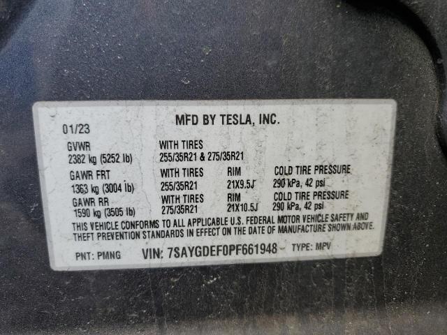 7SAYGDEF0PF661948 Tesla Model Y
