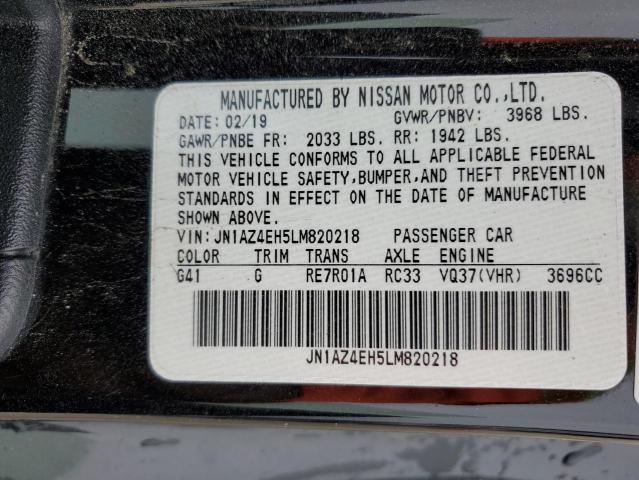 JN1AZ4EH5LM820218 Nissan 370Z BASE