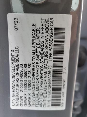 1HGCY2F54PA055173 Honda Accord Hybrid Sport