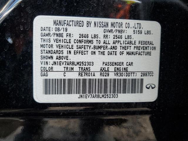 JN1EV7AR8LM252303 Infiniti Q50 PURE
