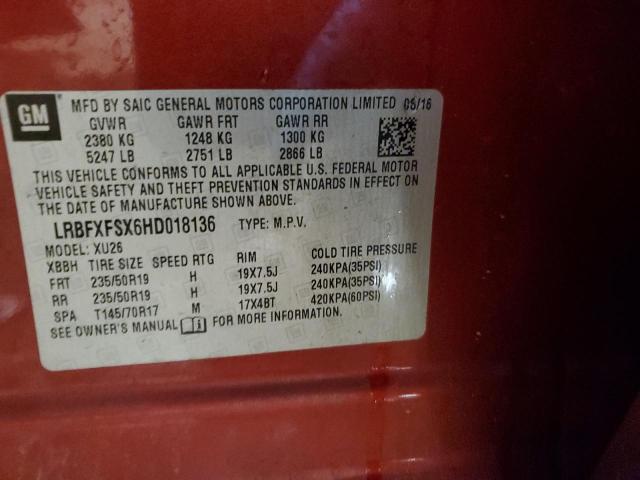LRBFXFSX6HD018136 Buick Envision Premium Ii
