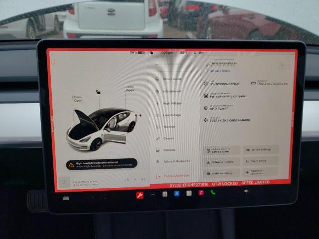 5YJ3E1EB0NF271616 Tesla MODEL 3