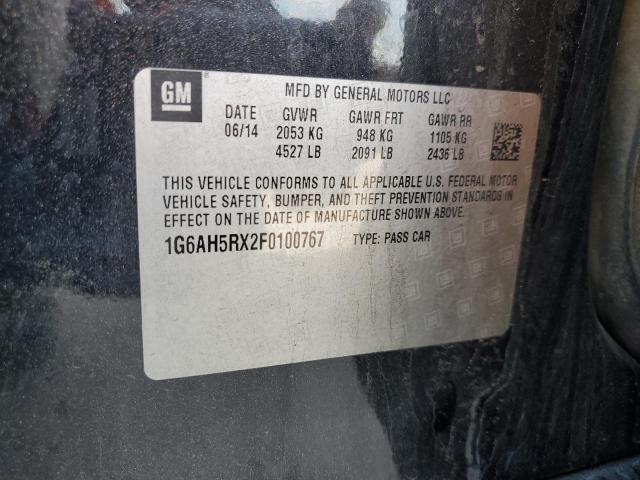 1G6AH5RX2F0100767 Cadillac ATS LUXURY