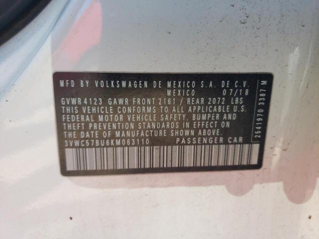 3VWC57BU6KM063110 Volkswagen JETTA S