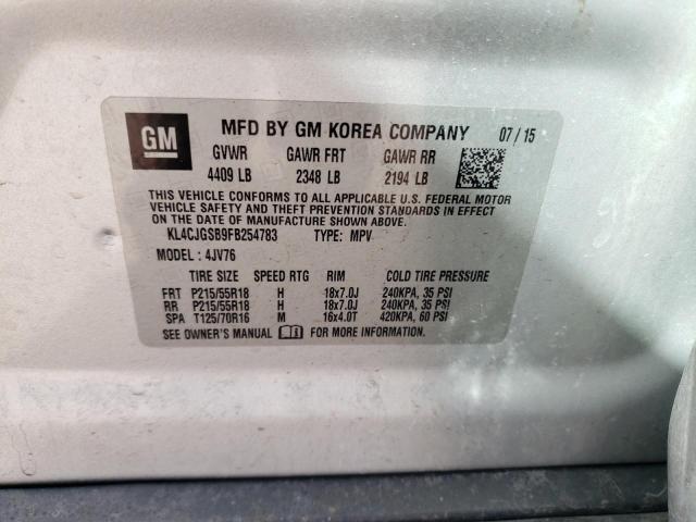 KL4CJGSB9FB254783 Buick Encore