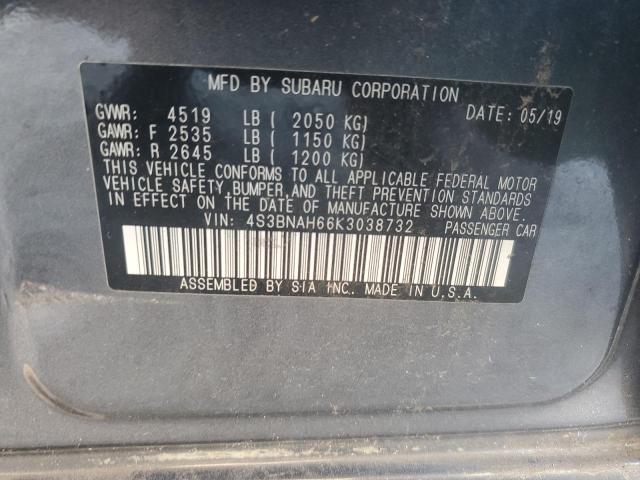 4S3BNAH66K3038732 Subaru Legacy 2.5i Premium