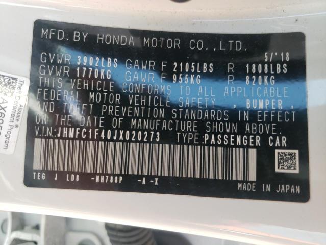 JHMFC1F40JX020273 Honda CIVIC EX