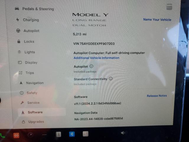 7SAYGDEEXPF907203 Tesla Model Y