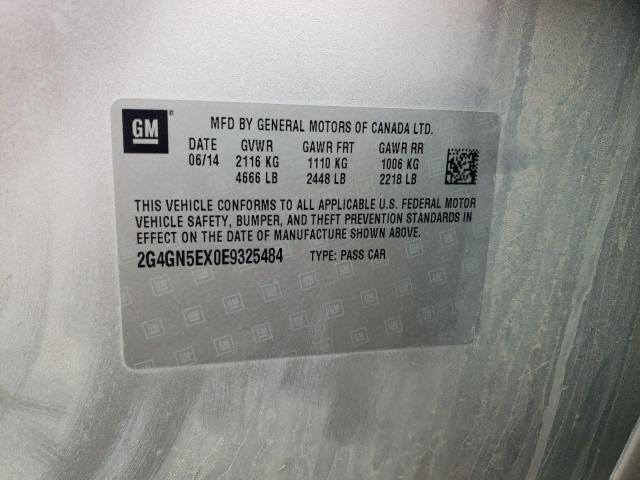 2G4GN5EX0E9325484 Buick Regal Premium