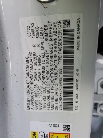 2HGFE2F53NH571822 Honda Civic Sport