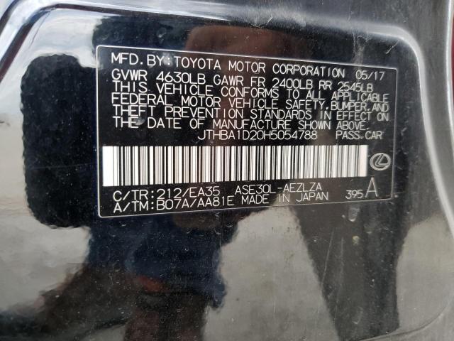 JTHBA1D20H5054788 Lexus IS 200T
