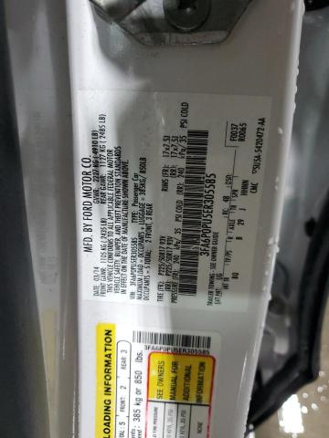 3FA6P0PU5ER305585 Ford Fusion Se Phev