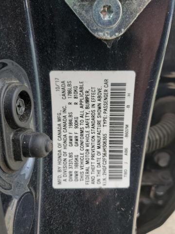 2HGFC2F56JH506365 Honda Civic Lx