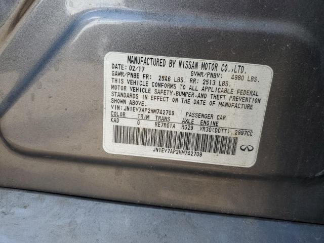 JN1EV7AP2HM742709 Infiniti Q50 Premium