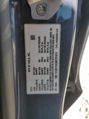 5YJ3E1EA3NF291074 Tesla MODEL 3