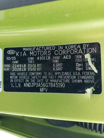 KNDJP3A56G7845190 KIA SOUL +