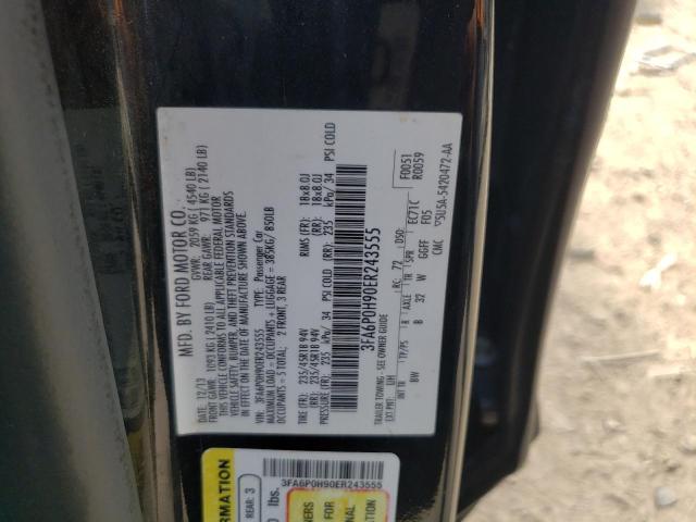 3FA6P0H90ER243555 Ford FUSION SE